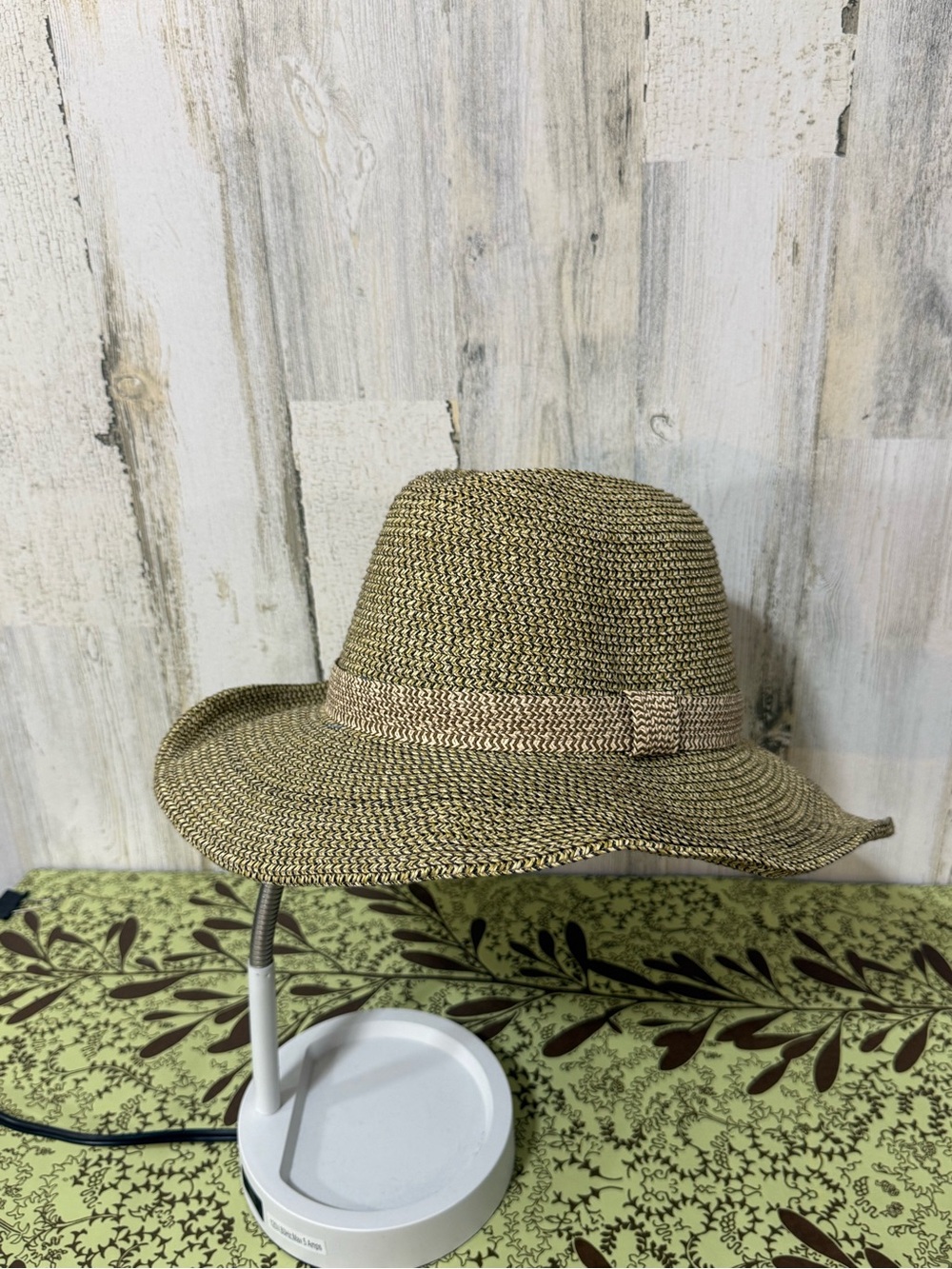 Braided Straw Fedora Hat in Natural Tan
